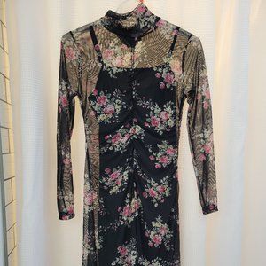Sheer Floral Dress